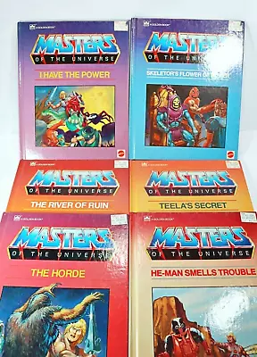 1985 Masters Of The Universe - Complete 6-Book Hardcover Golden Book Series • $82.50