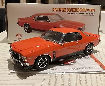 Classic 1:18 Holden HJ GTS Monaro Coupe Mandarin Red Model Car RARE • $495