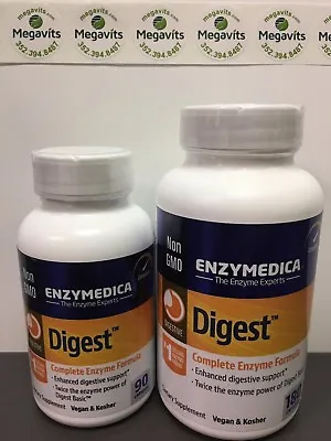 CHOOSE ONE: Enzymedica Digest 90 OR 180 Capsules • $26.99