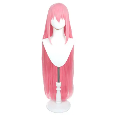 Megurine Luka Cosplay Wigs 100cm Women Long Straight Pink Party Synthetic Hair • $45.78
