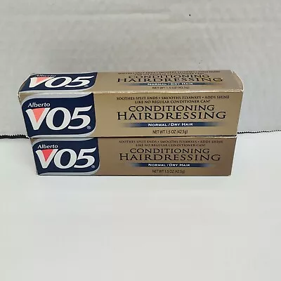 Alberto VO5 Conditioning Hairdressing Lot Of 2 Normal/Dry Hair 1.5 Oz Gold • $34.99
