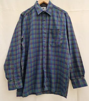 COUNTRY ClassicMens Soft Cotton Check Shirt Size 16. /W/ • £16