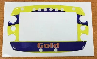 Gold Kart Style Gel Sticker For Alfano 6 Lap Timer - Karting • $31.39