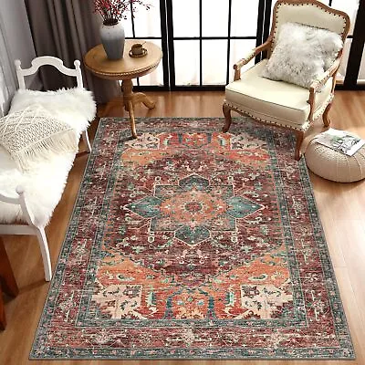 Traditional Oriental Medallion 4'x6' Area Rug Persien Style Carpet Runner Mats • $45.99