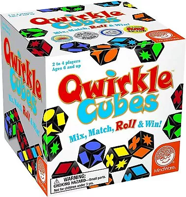 Mindware | Qwirkle Cubes | Miniature Game | Ages 6+ | 2-4 Players | 45 Minutes • £33.56