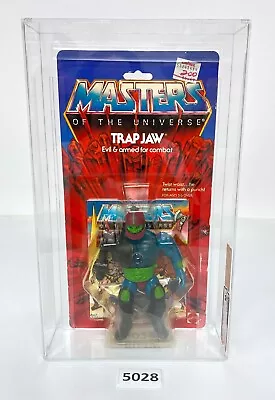 AFA 70+ Y-EX+ Vintage Masters Of The Universe MOTU TRAP JAW Mattel 1985 MOC • $1499.99