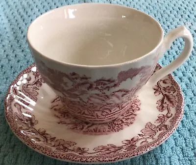 Fox Hunt Hunting Cup And Saucer Royal Wessex Redware • $21.99