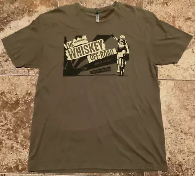 Mountain Biking Race Graphic T-shirt ( Mens Xl ) Xl Olive Green Preowned • $11.99