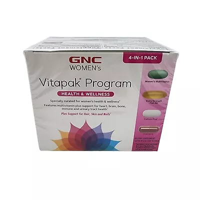 GNC Women's Vitapak Health & Wellness 4 In 1 Pack 30 Day Supply Best By 2/24 • $19.95