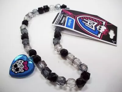 Monster High Girls Bead Bl Bling Heart Drop Dead Gorgeous Necklace Birthday Gift • $7.99