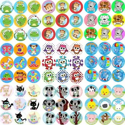 £1.49 • Buy ANIMAL REWARD STICKERS - Teachers Parents Kids Praise Words School Labels 30mm