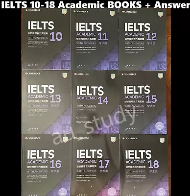 2024 AU STOCK LATEST NEW Cambridge IELTS 10-18 Academic Books With Answer Key • £50.10