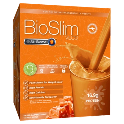 £26.28 • Buy BioSlim VLCD 12 X 46g Sachets - Salted Caramel Shake SlimBiome® Weight Loss