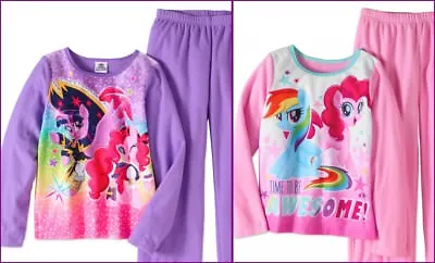 My Little Pony Pajamas Girl Size 10-12 Top Pants Set Fleece Large Pinkie Pie NWT • $18.95