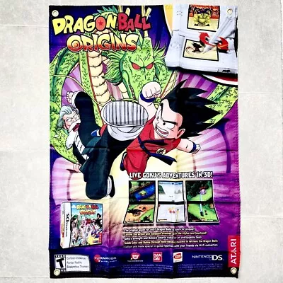 Dragon Ball Z Origins Video Game Poster Display Promo Xbox Nintendo DS Vintage • $30.82