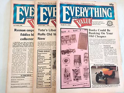 3 X Everything Has A Value Magazine Vintage • $10