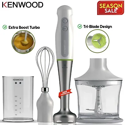 NEW Kenwood Easy Grip Stick Mixer White 600W Extra Boost Turbo Blender Chopper • $124.99