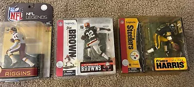 NFL Legends McFarlane Lot. Jim Brown Franco Harris John Riggins • $95