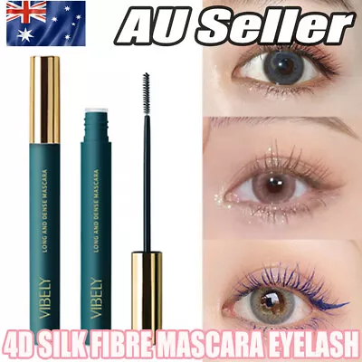 Colorful Mascara 4D Silk Fibre Eyelash Extensions Curling Waterproof Eye Makeup • $11.69