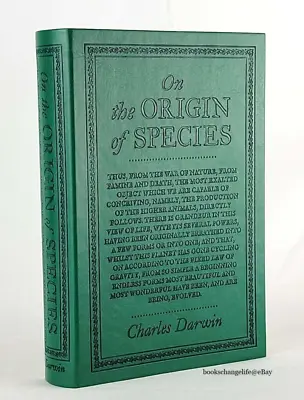 ON THE ORIGIN OF SPECIES By Charles Darwin Faux Leather Flexi Bound Brand NEW • $21.95
