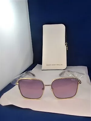 $40 • Buy Quay  Gold Rim    Sunglasses 