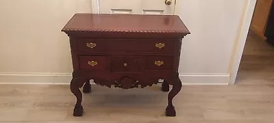 Chippendale Ball And Claw Feet Carved Server Buffet Piece. • $325