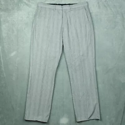 J.Crew Dress Pants Mens 33 X 30 Bedford Grey Glen Plaid Straight Tapered Chino • $24.99