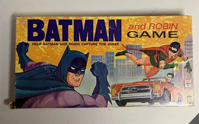 VINTAGE - BATMAN ROBIN Board Game - Hasbro 1965 - Green Board • $250