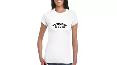 Womens Tshirt - Trouble Maker - Olly Murs - Funny - Birthday - Gift Idea - Xl • £9.99