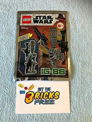 $8.99 • Buy Lego Star Wars 911947 IG-88 Foil Pack New/Sealed/Retired/Hard To Find
