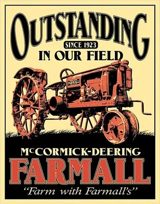 FARMALL TRACTORS SINCE 1923 Sign Vintage Looking Man Cave Garage Automobilia • $19.95