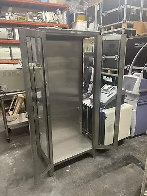 Stainless Steel Storage Cabinet Glass Display • $3995