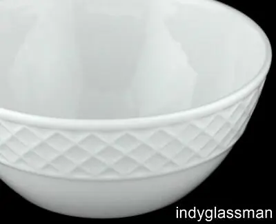 Mikasa Bone China TRELLIS WHITE Fruit & Dessert Bowl UNUSED (16 Left) • $9.96