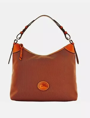 Dooney & Bourke Brown Nylon Large Erica Shoulder Bag NWT • $110