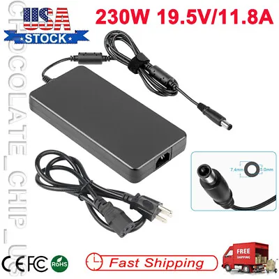 230W AC Adapter Charger W/Cord For HP ZBook 15 G1 G2 & 17 G1 G2 Notebook 7.4*5.0 • $11.49
