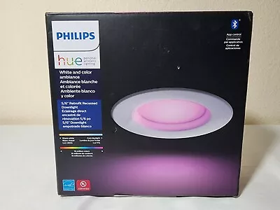 Philips - Hue White And Color Ambiance 5/6  Recessed Downlight White • $39.95