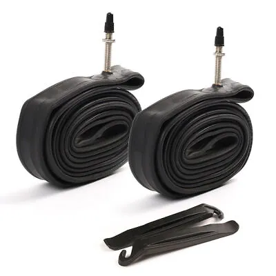 2PCS 700x23-25c Bike Bicycle Inner Tubes 60mm Presta Valve W/ 2 Tire Levers Set • $11.99