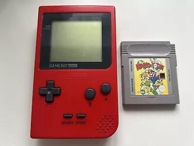 Gameboy Pocket MGB-001 Red Working With Game • £49.99