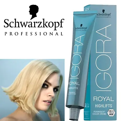 Schwarzkopf Professional IGORA Royal HIGH LIFTS Permanent Color Dye Creme 60ml • £8.67