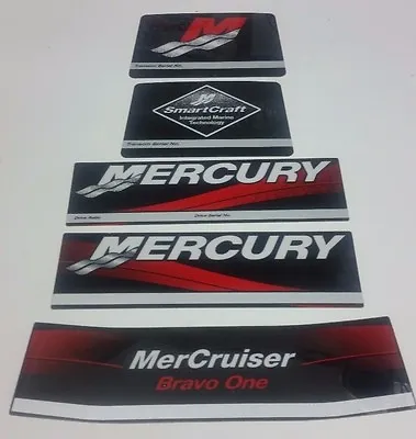 Mercruiser OEM Bravo One Outdrive Decal Sticker Set  Kit 37-881755A00 Bravo 1 • $36.99