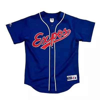 VTG Majestic Montreal Expos Vladimir Guerrero STITCHED MLB Baseball Jersey M • $27.07