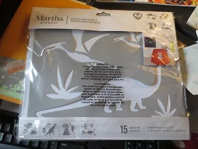 Martha Stewart Dinosaur 15 Designs Adhesive Paper Stencils New In Package • $10.99