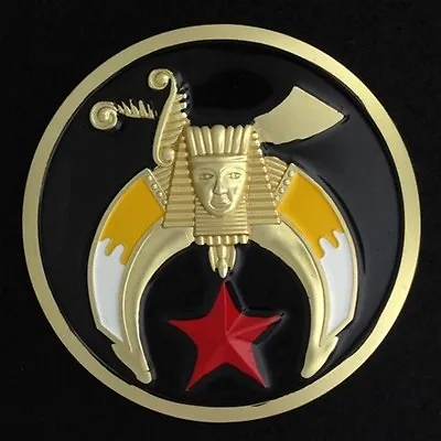 Masonic Shriner Car Auto Emblem (Black) SHA-5 • $4.50