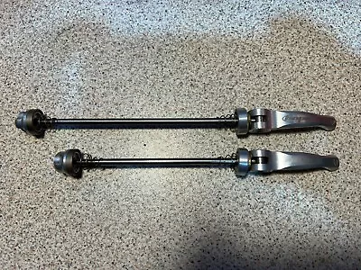 Hope Red Quick Release QR Steel Skewers Pair MTB/disc Road Bike • £25