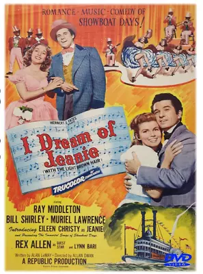 I Dream Of Jeanie  1952 DVD Musical Classic Movie Ray Middleton Muriel Lawrence • $8.69