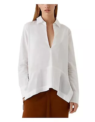 C&M Camilla And Marc Reynard V Neck White Shirt Cotton Size 10 • $20