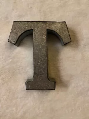 Small Metal Letter T Hangable Decor - 3.75 X3.5  • $6.99