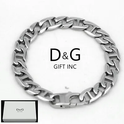 DG Men's 8.5  Stainless Steel 11mm Miami Cuban Curb Bracelet High Polish*Box • $15.95