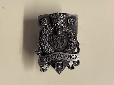 Warhammer Badge Emperor Karl Franz Black Library Bulldog Buckle Limited Rare OOP • £59.99