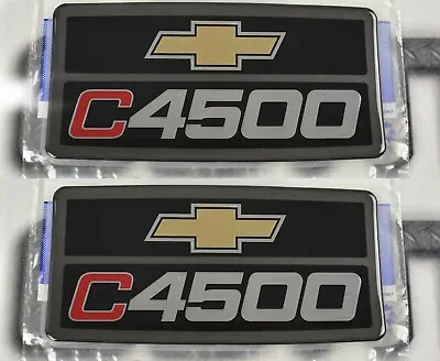 2pcs 2003-2009 C4500 Silver Hood Side Emblem Nameplate OEM 15012904 • $39.99